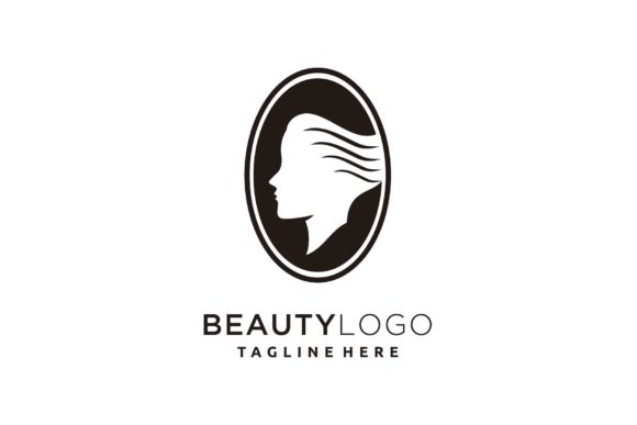 Download Beauty Hair Salon Face Logo Design Oval - Beauty hair Collection