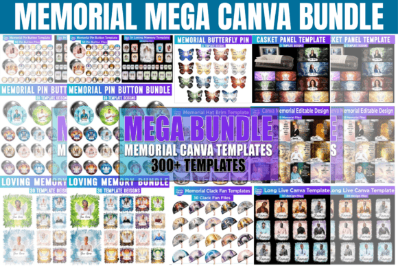 Download Memorial Mega Bundle Canva Template - Canva Collection