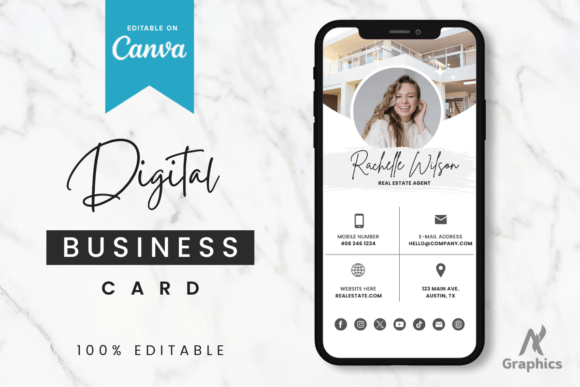 Download Real Estate Digital Business Card Temp - Car Collection