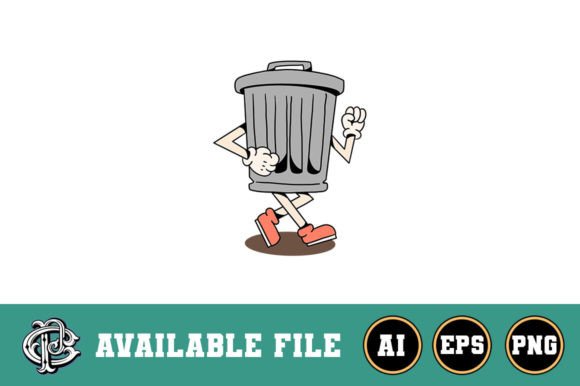 Download Jogging Trash Cartoon Design - Car Collection