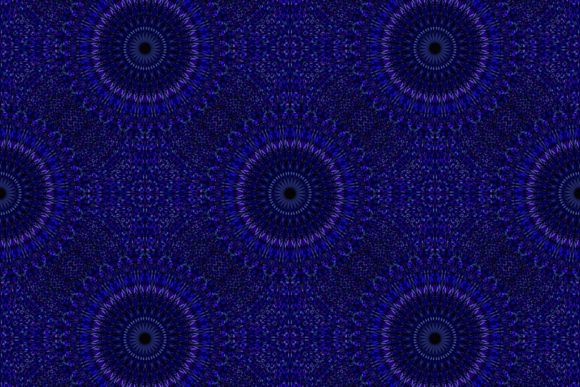 Download Dark Blue Seamless Floral Mandala Pattern - Flora Collection