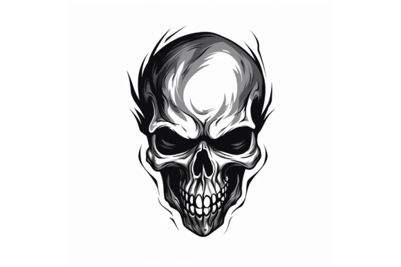 Download Skull Logo Black and White - Skull logo Collection