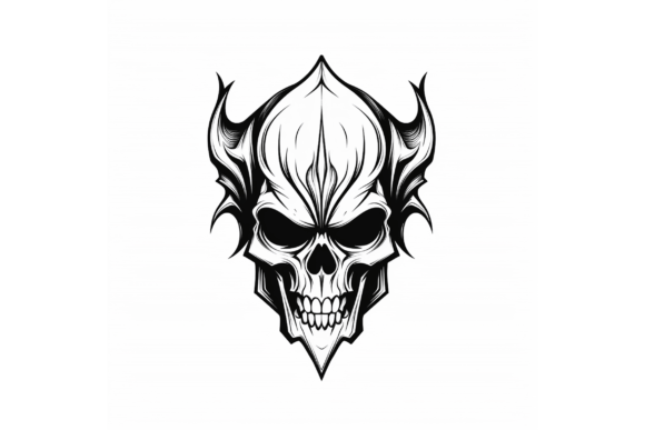 Download Woman Hand Drawing Piston Skull Logo - Skull logo Collection