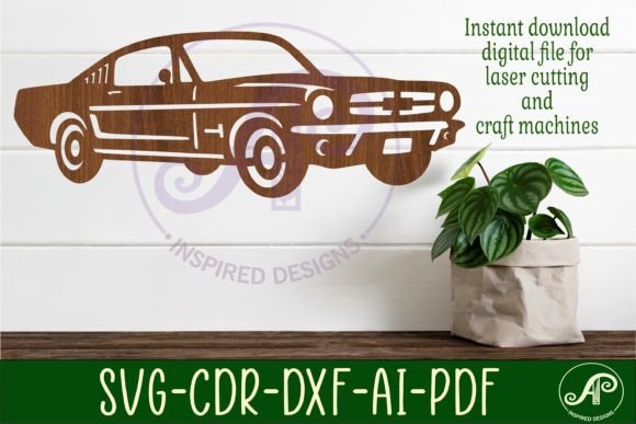Download Classic Car Wall Sign Design 4, SVG File - Car Collection