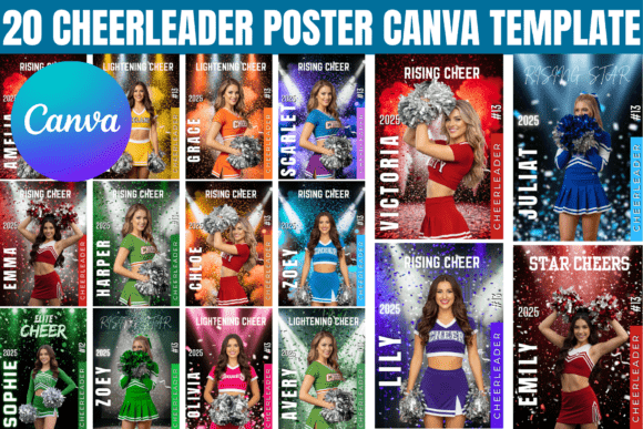 Download 20 Cheerleader Poster Canva Template - Canva Collection