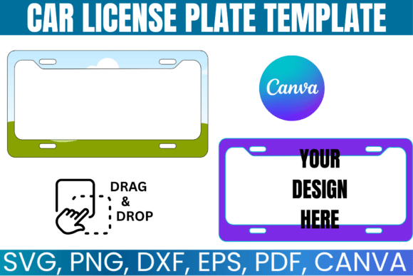 Download Car License Plate Canva Template - Car Collection