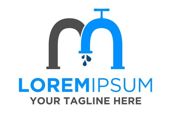 Download Letter M Plumbing Logo Template - Logo template Collection