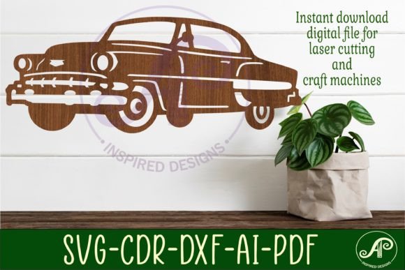 Download Classic Car Wall Sign Design 1, SVG File - Car Collection