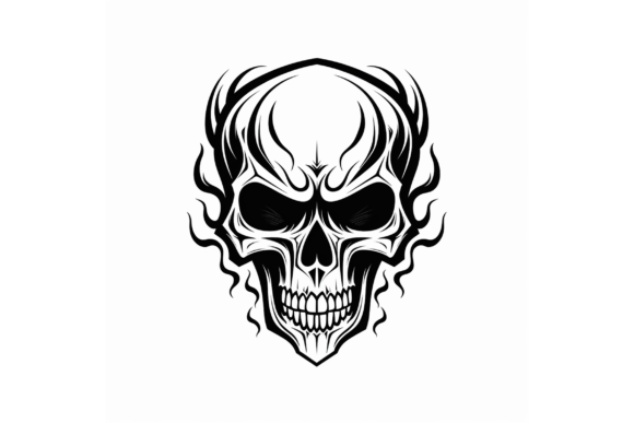 Download Pirate Skull Logo Flamingo Skull - Skull logo Collection