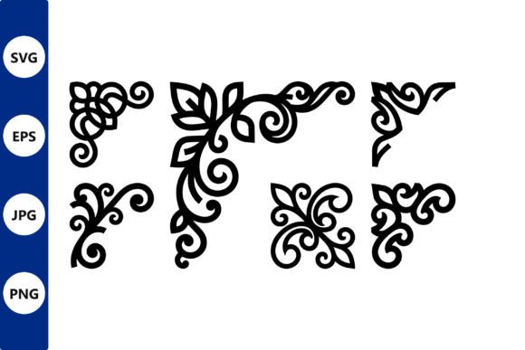 Download Ornate Floral Corner Ornament Vector - Flora Collection