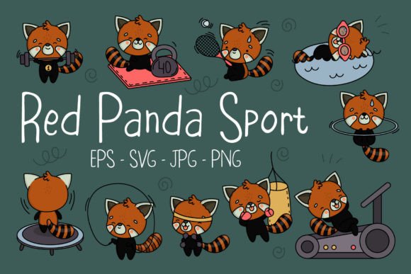 Download Cartoon Red Panda Sportsman Collection - Car Collection