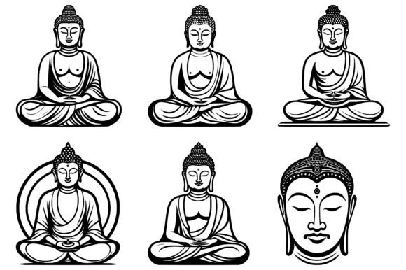 Download Buddha Icon Logo Vector Illustrations - Illustration Collection