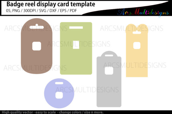 Download Badge Reel Display Card Templates - Car Collection