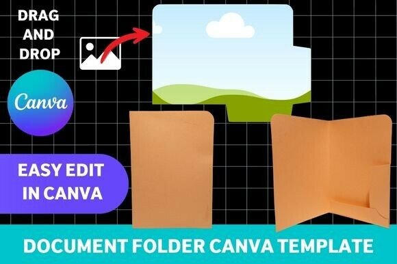 Download A4 Document Folder Canva Template - Canva Collection
