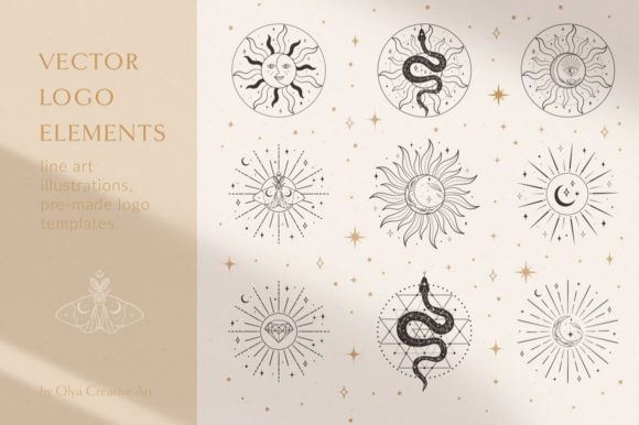Download Sacred Sun Logo Design Illustrations. - Illustration Collection