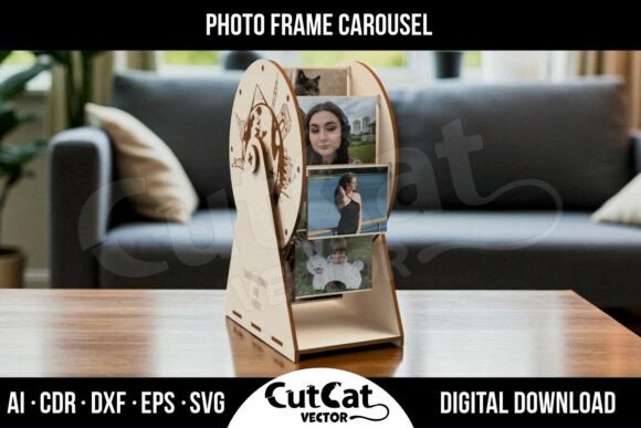Download Rotating Photo Frame Carousel SVG - Car Collection