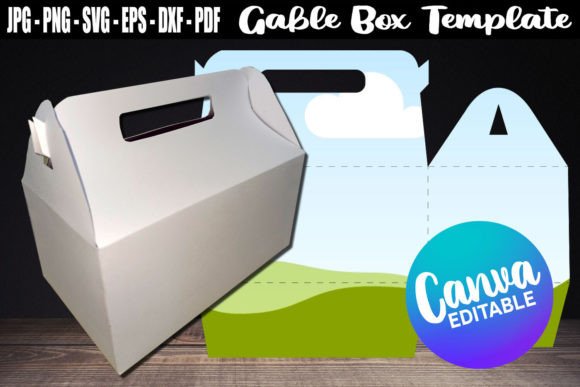 Download Gable Box Canva Template SVG PNG - Canva Collection