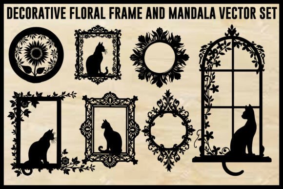 Download Vintage Floral Laser Cut Ornamental Fram - Flora Collection