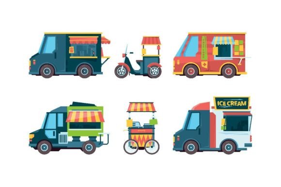 Download Food Truck. Pushcart Picking Transport - Car Collection
