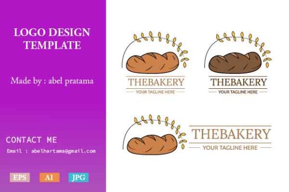 Download Bread Logo Template Design Vol. 2 - Logo template Collection