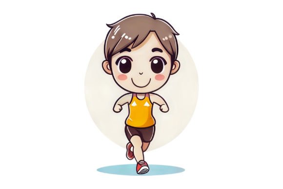Download Cartoon Girl Jogging Cute Party - Car Collection