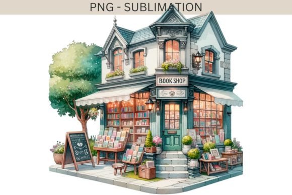 Download Book Store, Botanical Book Illustration - Illustration Collection