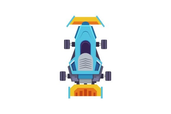 Download Top View of Race Car Vector. Automobile - Car Collection